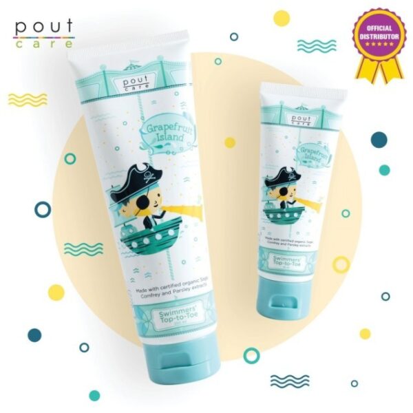 POUT CARE - Grapefruit Swimmers Top To Toe Sabun Mandi 2 in 1