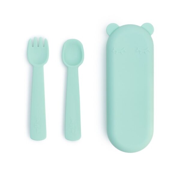 We Might Be Tiny - Silicone Feedie® Fork & Spoon Set/Sendok Garpu Bayi