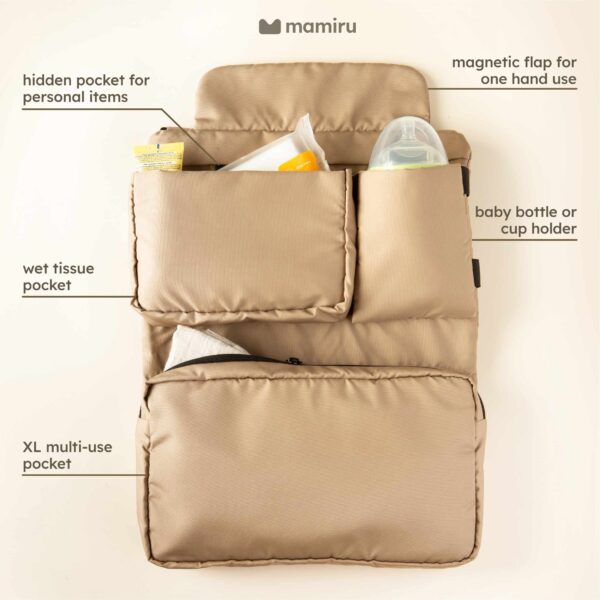 Mamiru On-the-go Organizer | Baby Stroller Organizer | Tas Stroller Bayi - Image 2