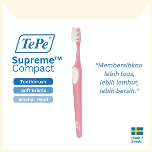 TePe Supreme Compact | Sikat Gigi Premium Dewasa