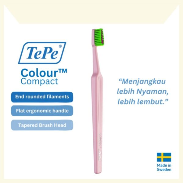 TePe Adult Colour Compact x-Soft | Sikat Gigi Premium Dewasa