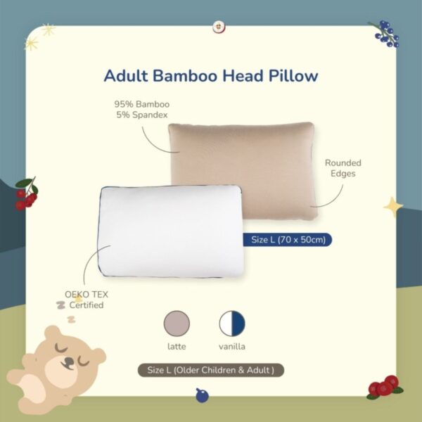 PETIT BEARY Bamboo Head Pillow Kids  & Adult | Bantal Anak & Dewasa