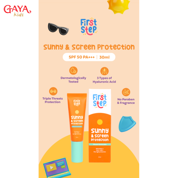 First Step Sunny & Screen Protection SPF 50 | Sunscreen Anak - Image 2