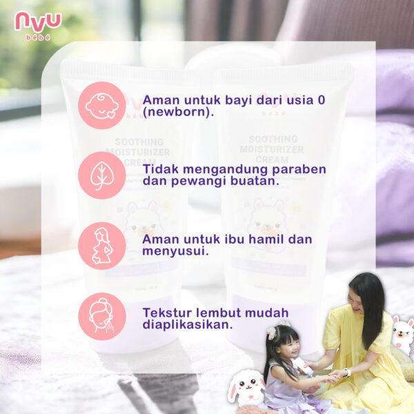 NVU BEBE Soothing Moisturizer Cream | Krim Pelembab Anak - Image 4