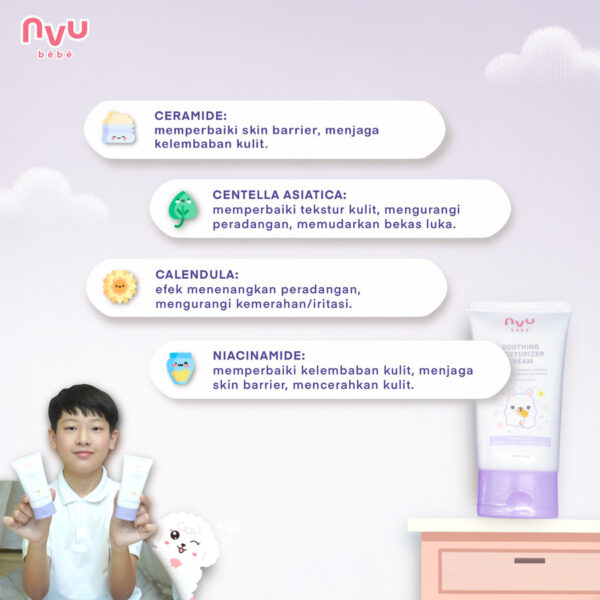 NVU BEBE Soothing Moisturizer Cream | Krim Pelembab Anak - Image 2