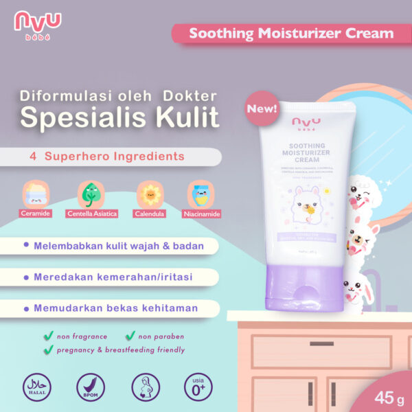 NVU BEBE Soothing Moisturizer Cream | Krim Pelembab Anak