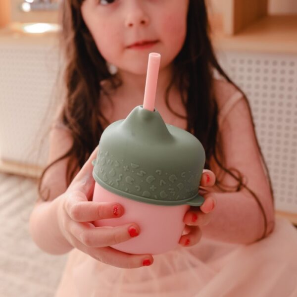 We Might Be Tiny - Silicone Sippie Lid (+ Mini Straw)/ Tutupan Gelas - Image 5