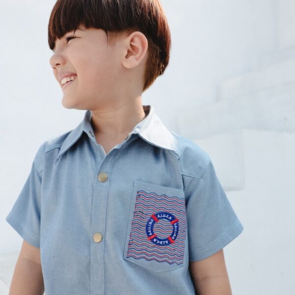 SAILING AIDEN Dylan Denim Set | Setelan Anak - Image 3