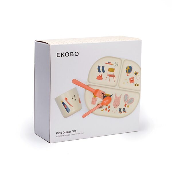 EKOBO Bamboo - Illustrated Kids Dinner Set | Peralatan Makan Anak - Image 5