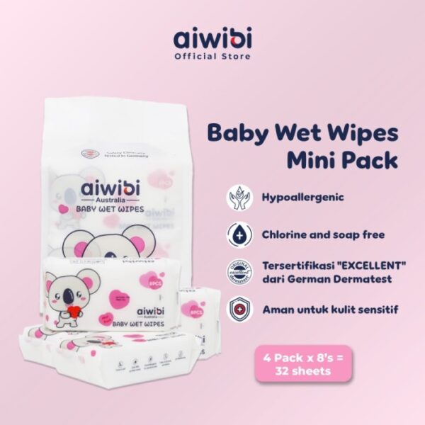 AIWIBI Premium Minipack Wet Wipes (32Lembar)