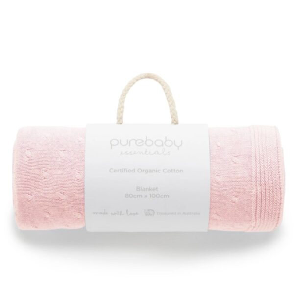 Purebaby Essentials Blanket/ Selimut Anak Bayi 100% Organic Cotton