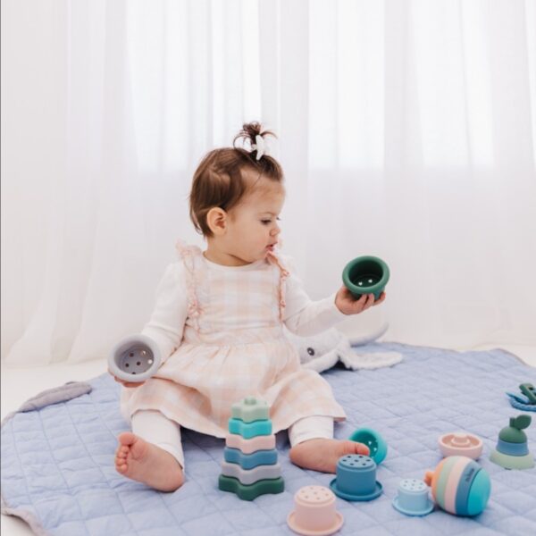 BUBBLE Silicone Star Stack & Play | Teether Bayi | Mainan Edukasi Bayi dan Anak - Image 5