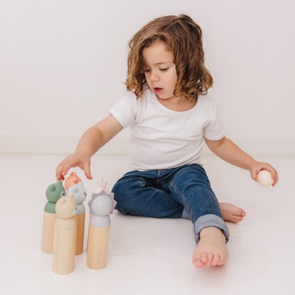 BUBBLE Wooden Animal Bowling Set | Mainan Anak - Image 3