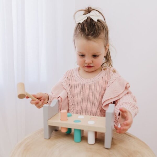 BUBBLE Wooden Hammer Bench | Mainan Anak - Image 3