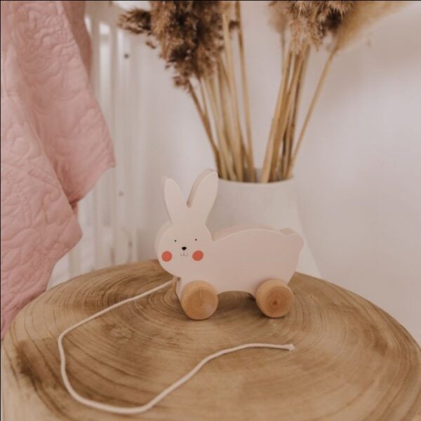 BUBBLE Wooden Rabbit Pull Along | Mainan Anak - Image 3