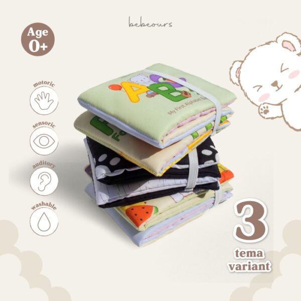 BEBEOURS Softbook | Baby Book | Contrast Book - ABC Book - Image 3