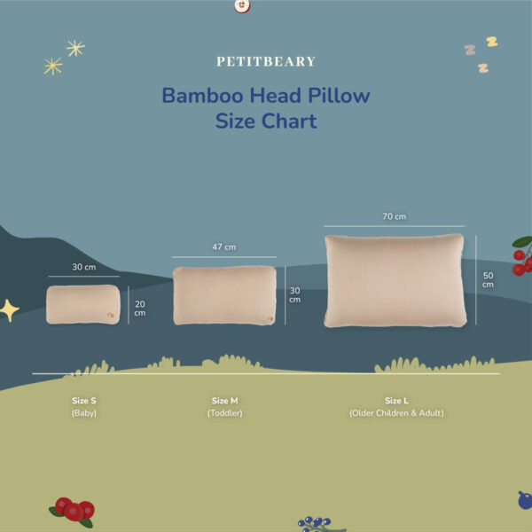 PETIT BEARY Bamboo Head Pillow Kids  & Adult | Bantal Anak & Dewasa - Image 5