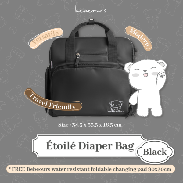 BEBEOURS Etoile Diaper Bag | Tas Perlengkapan Bayi