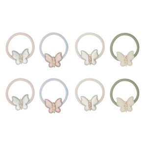 Mimi & Lula Pastel Butterfly Mini Ponies | Ikat Rambut Anak Perempuan | Aksesoris Rambut