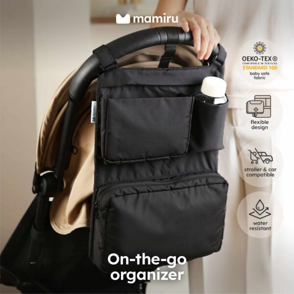 Mamiru On-the-go Organizer | Baby Stroller Organizer | Tas Stroller Bayi - Image 6