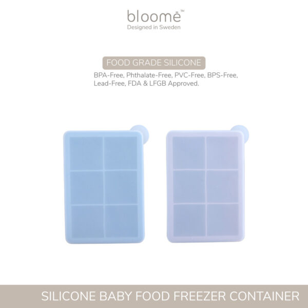 BLOOME Silicone Baby Food Freezer Container | Wadah Pembeku Makanan Bayi | MPASI - Image 3