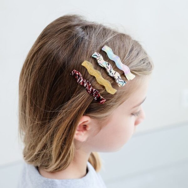 Mimi & Lula Wavy Acetate Clips / Jepit Rambut Anak - Image 4