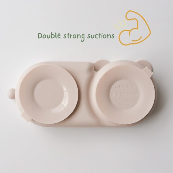 Mellow Kuma Silicone Plate / Piring Silikon Anak, Peralatan MPASI, BLW - Image 5