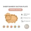 BLOOME Sheep Bamboo Suction Plate | Piring Bayi | MPASI