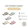 BLOOME Loop Training Utensils  | Sendok Garpu Bayi Anak BLW | MPASI