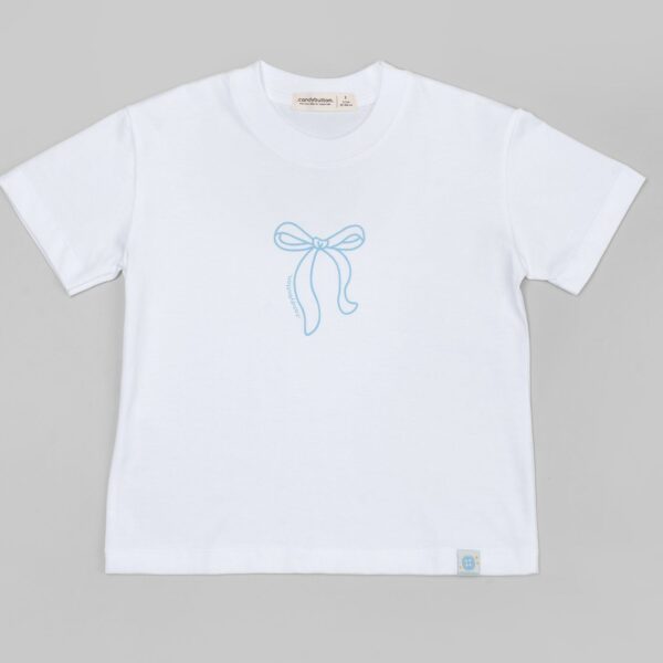 CANDY BUTTON Ribbon T-shirt | Kaos Anak Perempuan | Baju Anak Perempuan - Image 4