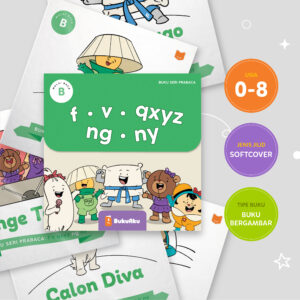 BUKU AKU Seri Prabaca Set - F V QXYZ Ng  Ny | Buku Belajar Anak