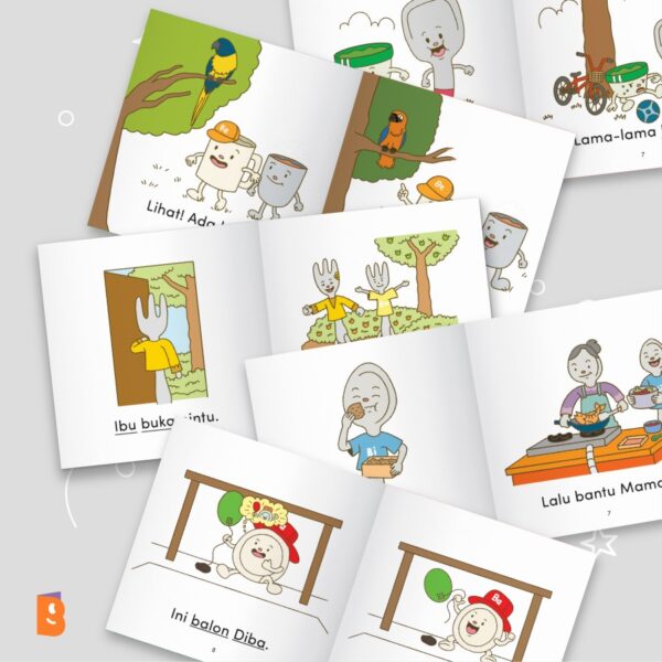 BUKU AKU Seri Prabaca B Set - Ba Bi Bu Be Bo | Buku Belajar Anak - Image 4