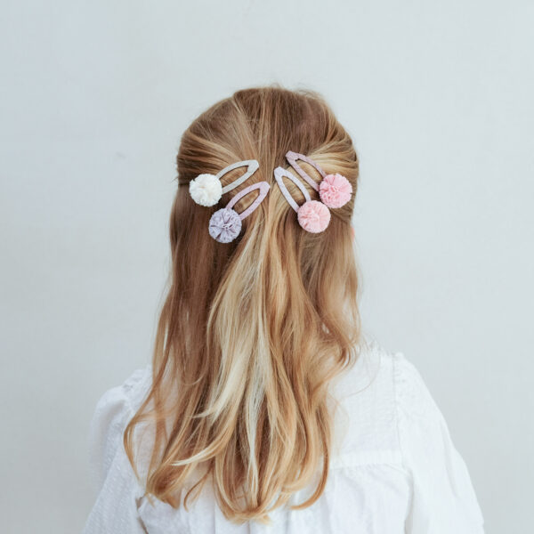 Mimi & Lula Tulle Pom Pom Clic Clacs | Jepit Rambut Anak Perempuan | Aksesoris Rambut - Image 4