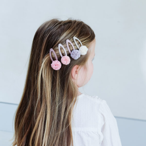 Mimi & Lula Tulle Pom Pom Clic Clacs | Jepit Rambut Anak Perempuan | Aksesoris Rambut - Image 2