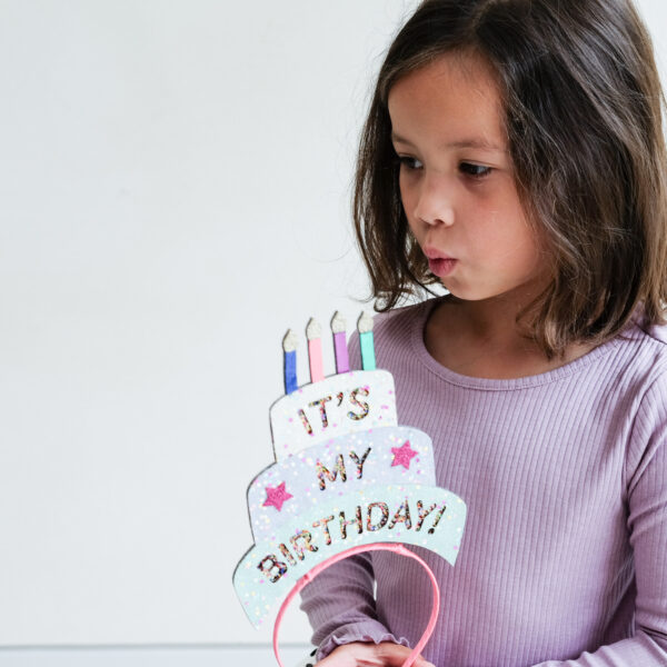 Mimi & Lula Birthday Cake Headdress | Headband | Bando Anak Perempuan | Aksesoris Rambut - Image 3