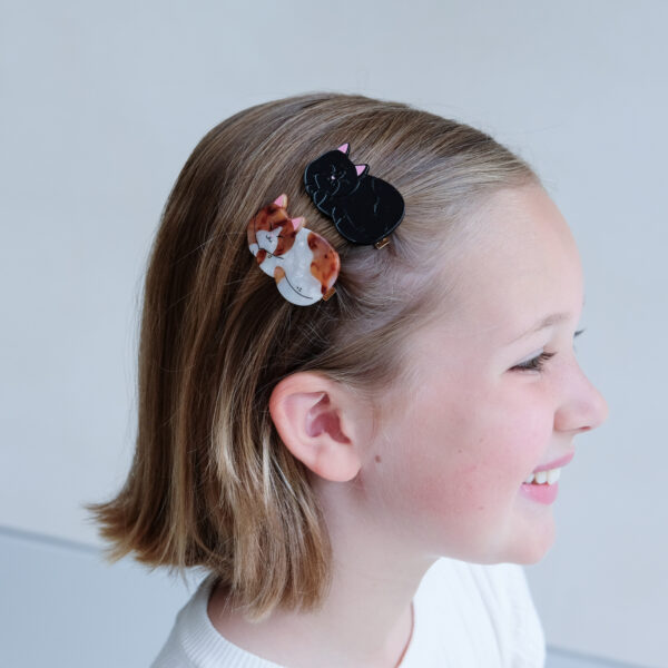 Mimi & Lula Sleeping Cat Acetate Clips | Jepit Rambut Anak Perempuan | Aksesoris Rambut - Image 2