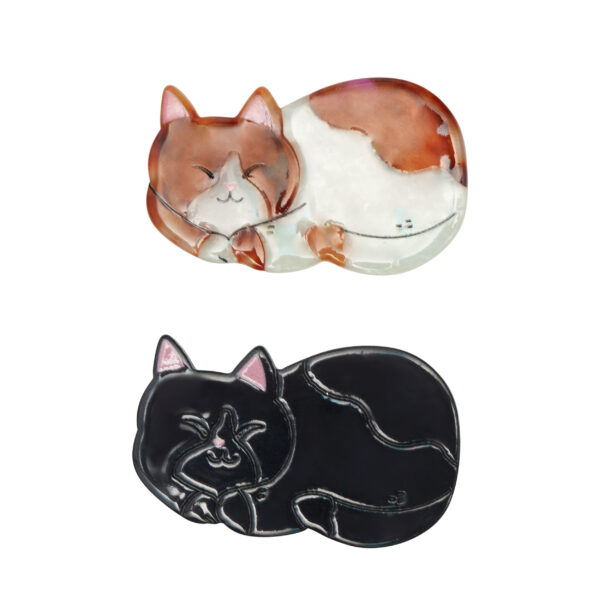 Mimi & Lula Sleeping Cat Acetate Clips | Jepit Rambut Anak Perempuan | Aksesoris Rambut
