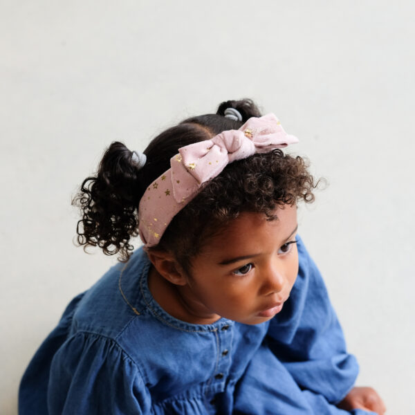 Mimi & Lula Pink Starry Velvet Alice Band | Headband | Bando Anak Perempuan | Aksesoris Rambut - Image 4