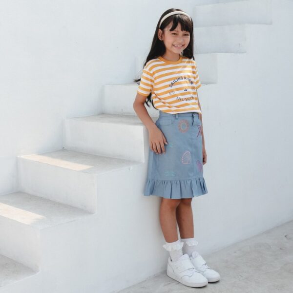 SAILING AIDEN Iris Denim Skirt | Rok Anak - Image 3