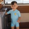 LEE VIERRA KIDS Let's Get Groovy Unisex Short Sleeves Diving Suit | Baju Renang Anak Unisex