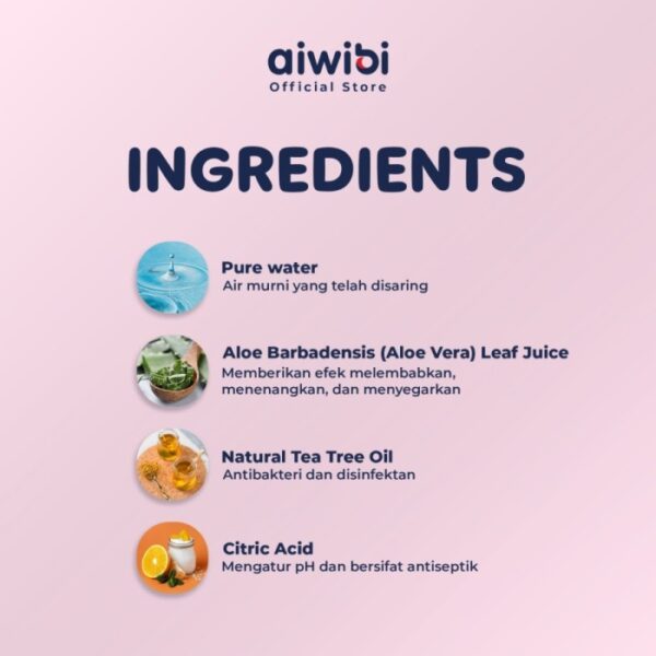 AIWIBI Premium Minipack Wet Wipes (4 Mini Pack) - Image 3