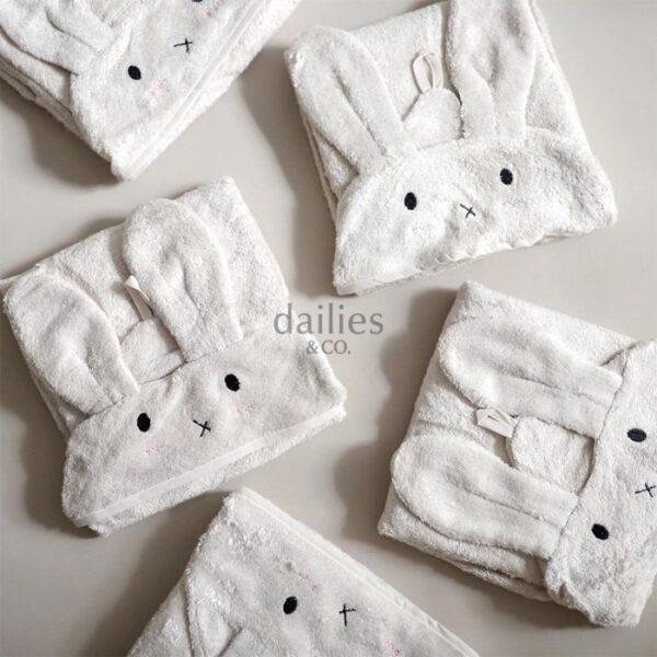 Mellow Bunny Bamboo | Hooded Towel  Handuk Mandi Bayi & Anak - Image 2