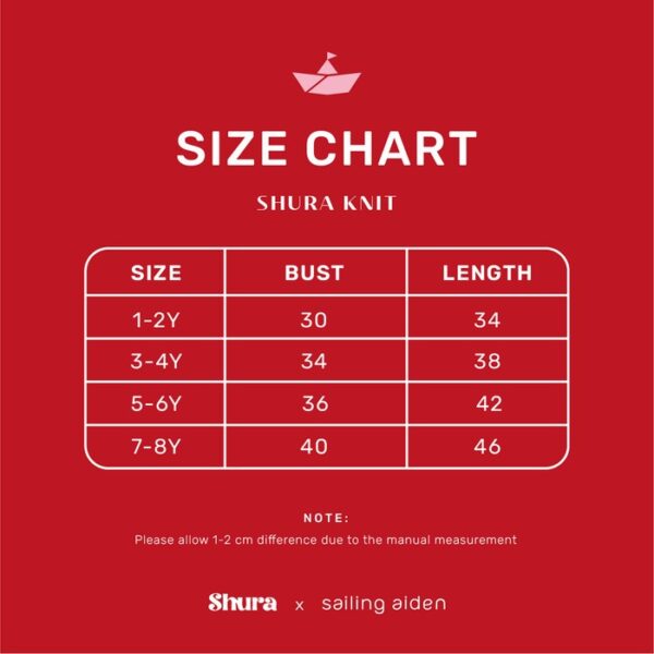 SAILING AIDEN Shura Knit |  Atasan Baju Anak Perempuan - Image 7