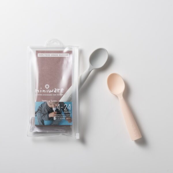 MINIWARE Silicone Training Spoon | Sendok Bayi, Alat Makan Anak - Image 5