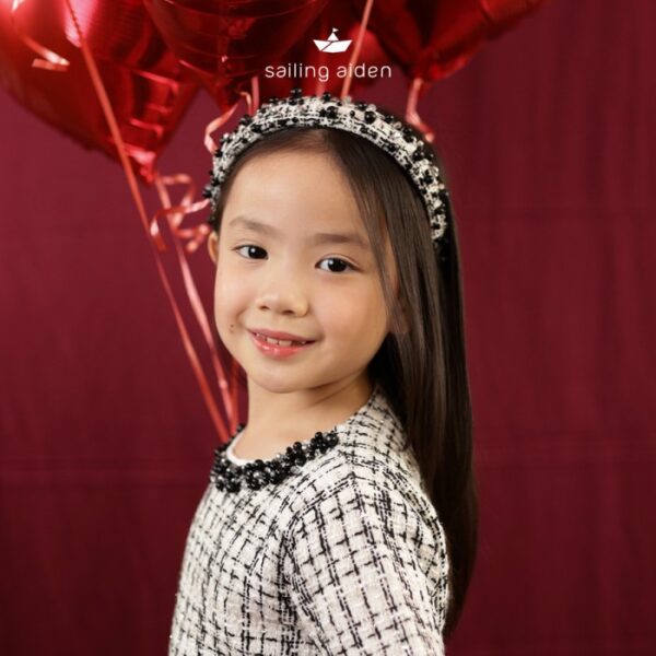 SAILING AIDEN Blair Tweed Headband | Bando Anak