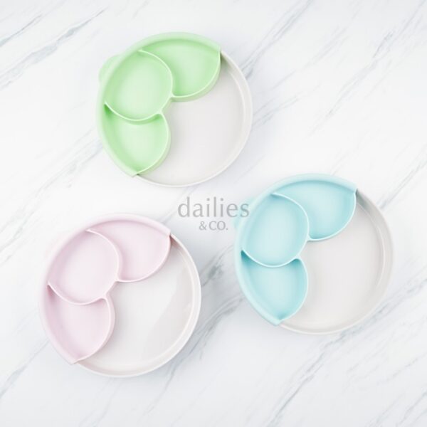 Miniware Healthy Meal Set w Silicone Divider/ Piring Makan Anak MPASI - Image 3