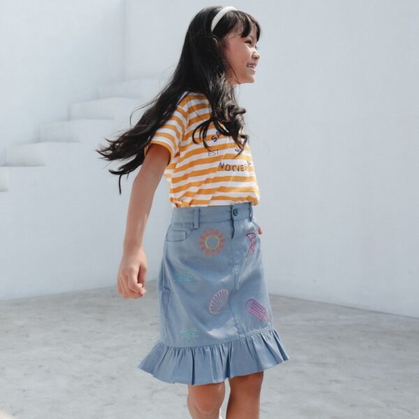 SAILING AIDEN Iris Denim Skirt | Rok Anak - Image 4