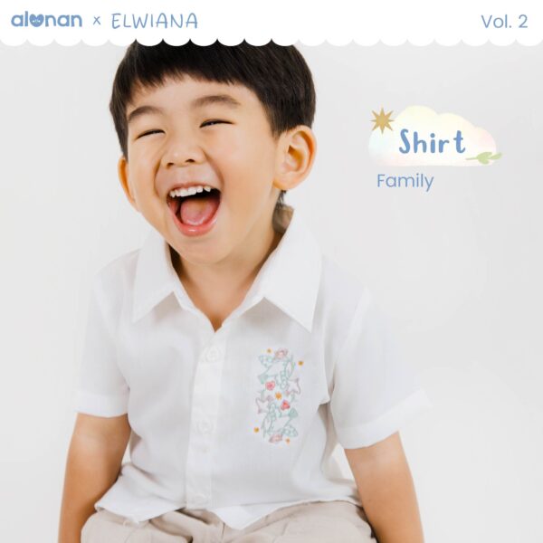 ALUNAN x Elwiana Kids Shirt Summer Patch | Kemeja Anak Laki-Laki