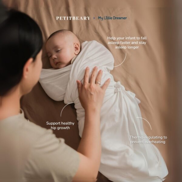 PETIT BEARY PB x MLD Bamboo Snuggly Wrap | Bedong Bayi - Image 2