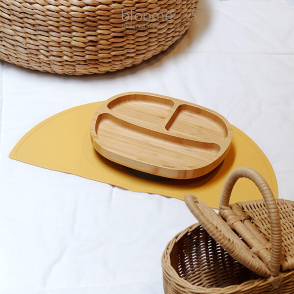 BLOOME Silicone Placemat Semi Circle | Non-Slip Alas Makan Bayi - Image 5